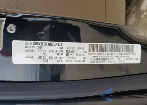 2011 Volkswagen Routan Se from USA, damaged, VIN 2V4RW3DG3BR625859